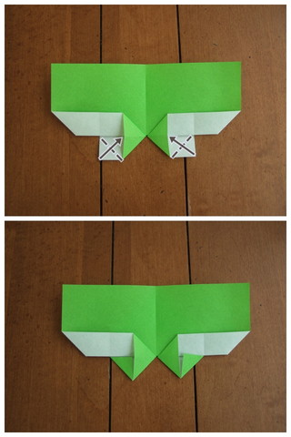 四つ葉のクローバーの折り方7
